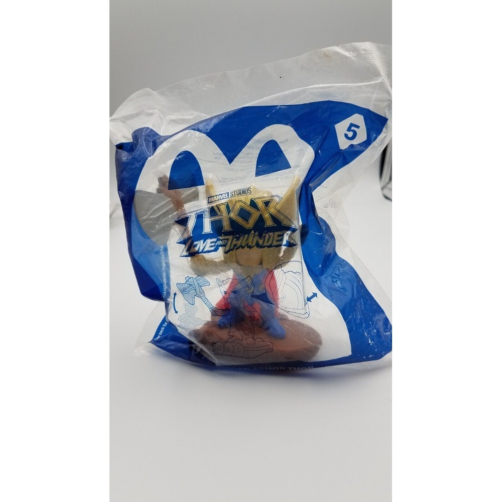 2022 McDonald's Happy Meal Toy Thor Love‎ and Thunder #5 Golden Armor Thor